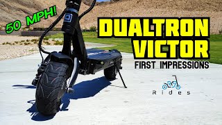 Dualtron Victor First Impressions New 50 MPH Electric Scooter with Insane Performance [upl. by Maison]