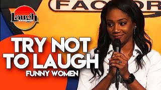 TRY NOT TO LAUGH  Funny Women  StandUp Comedy [upl. by Milson389]