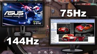 75Hz vs 144Hz Gaming Monitor Worth the Extra Frames [upl. by Aimej624]