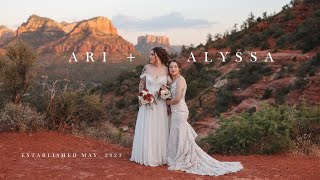 Gorgeous SEDONA LESBIAN Wedding [upl. by Rehpitsirhc]