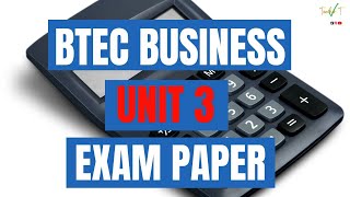 BTEC Business Level 3  Exam Questions amp Answers  Unit 3  Personal and Business Finance  Revision [upl. by Laamak]