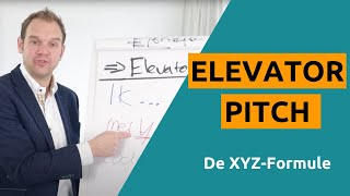 Elevator pitch voorbeeld [upl. by Artenehs454]