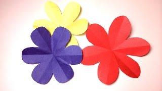 How to cut a perfect 6 petal flower  DIY paper craft [upl. by Wooldridge]