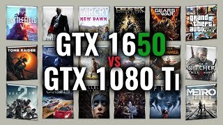 GTX 1650 vs GTX 1080 Ti Benchmarks  Gaming Tests Review amp Comparison  53 tests [upl. by Daisie447]