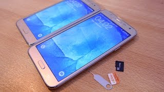 Samsung Galaxy J7  J5  How to Insert SIM Cards amp Micro SD Card EASILY [upl. by Nibram315]