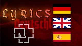 Rammstein  Deutschland Lyrics English Spanish German lyrics [upl. by Swarts]