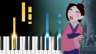 Disneys Mulan  Reflection  Piano Tutorial  Piano Cover [upl. by Euqinemod]