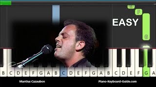 Billy Joel Piano Man Easy Piano Tutorial [upl. by Nnair182]