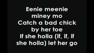 Justin Bieber FtSean Kingston Eenie Meenie Lyrics [upl. by Mandi]