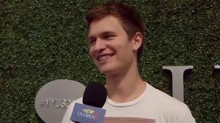 2017 US Open Ansel Elgort Interview [upl. by Airret945]