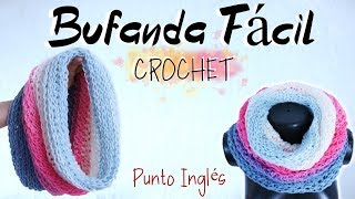 Bufanda a Crochet Fácil y Rápido  Cuello Tejido  02 HORAS 😎 [upl. by Stillmann806]