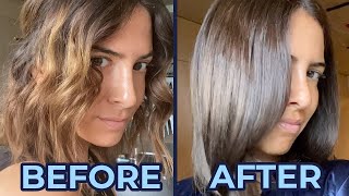 Dyeing My Hair At Home Follow Along With LOreal Excellence Light Ash Brown 61 [upl. by Romeon]