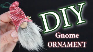 DIY Gnome Ornament  How To Make a Mini Gnome  Tiny Gnomes [upl. by Atinod]