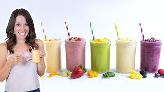 Make ANY Smoothie with this Simple Formula  5 Quick Recipes [upl. by Emirej]