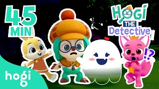 Hogi THE Detective  Binge Watch Ep 914  Pinkfong amp Hogi  Kids Stories  Play with Hogi [upl. by Dorrej]