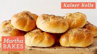 Martha Stewarts Kaiser Rolls  Martha Bakes Recipes [upl. by Lede34]