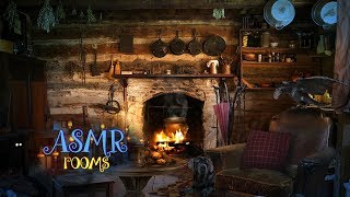 Hagrids Hut REMAKE  Harry Potter Inspired ASMR  Cozy fireplace Thunderstorm Fang and Dragon [upl. by Einhorn]