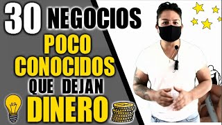 30 NEGOCIOS POCO COMUNES QUE DEJAN DINERO [upl. by Lebasi467]