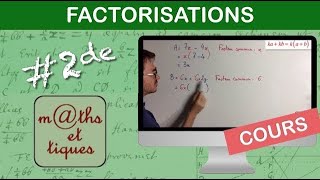 LE COURS  Factorisations  Seconde [upl. by Michell]