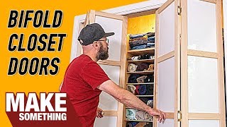 How to Make Custom Closet Bifold Doors  Woodworking Project [upl. by Oribel]