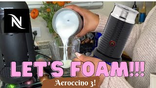 How To Foam Milk With Aeroccino 3 Make Coffee With Foam Tips amp Tricks  Easy Foamed Latte Recipe [upl. by Dorina]