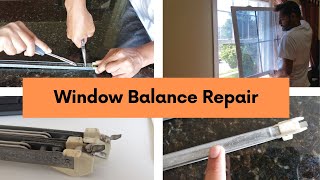 Window Balance Repair  Block and Tackle Window Balance repair [upl. by Anilram]