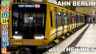 🇩🇪 All the Lines  Berlin UBahn  Berlin Metro 2021 4K [upl. by Norej]