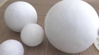 Como hacer Esferas para cualquier proyectoHow to make paper mache spheres [upl. by Durgy647]