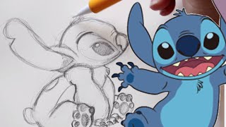 How to Draw STITCH from Disneys Lilo and Stitch  DramaticParrot [upl. by Gael]