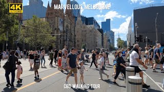 MARVELLOUS MELBOURNE  CBD WALKING TOUR [upl. by Jenesia]