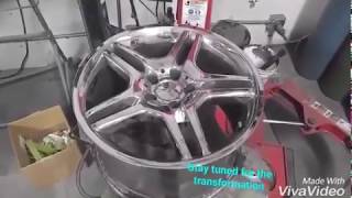 Restoring Peeling Damaged Chrome Wheels  RTP Customs [upl. by Catton]