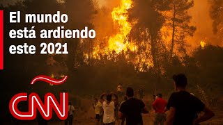 El mundo arde incendios forestales sin control en Norteamérica Sudamérica y el Mediterráneo [upl. by Xela]