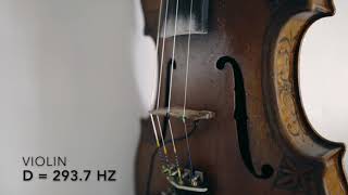 D 2937 HZ Violin Fiddle Drone [upl. by Hgieloj168]