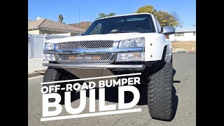 2003 Chevy Silverado Prerunner Bumper Build [upl. by Serica]