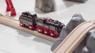 BRIO World  33884 Battery Operated Steaming Train [upl. by Abramson]