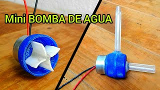 Como Hacer una Mini BOMBA DE AGUA Para Fuente TUTORIAL [upl. by Engapmahc45]