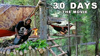 Ovens 30 Day Survival Challenge THE MOVIE Canadian Rockies [upl. by Nomyt]