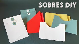 📚 Cómo Hacer BOLSILLOS o SOBRES para CUADERNOS 💛  Regalo 📦 3 PLANTILLAS [upl. by Anahsek575]