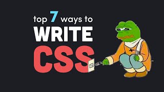 7 ways to deal with CSS [upl. by Tad]