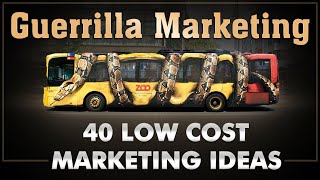 Guerilla Marketing  Ambush Marketing  40 Low Cost Ideas  Dr Vivek Bindra [upl. by Prosperus]