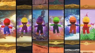 Super Mario Odyssey  All Warp Painting Locations [upl. by Berton]