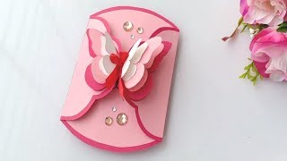 How to make Birthday Card  Handmade easy card Tutorial [upl. by Yevad]