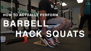 BARBELL HACK SQUATS [upl. by Linehan998]