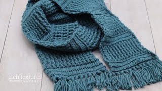 Windermere Scarf Crochet Pattern [upl. by Asilanom]