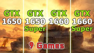 GTX 1650 vs GTX 1650 Super vs GTX 1660 vs GTX 1660 Super  Test in 9 Games [upl. by Starlene7]