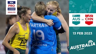 FIH Hockey Pro League 202223 Australia vs China Women Game 2  Highlights [upl. by Lednic]