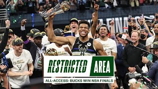 AllAccess Bucks Win NBA Championship  Giannis Drops 50 Points Finals Locker Room Celebration [upl. by Mommy]