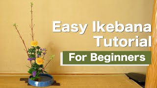 Easy Ikebana For Beginners  Ikebana Lesson  Ikebana Master Rijo [upl. by Llimaj]