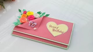 Beautiful Handmade Birthday cardBirthday card idea [upl. by Myna353]