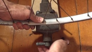 How To Repair A Dented Bike Rim [upl. by Kresic]